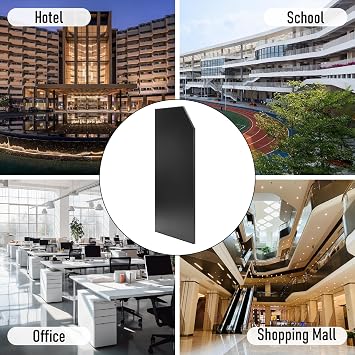 3 PCS Urinal Partition,Bathroom Partition,Toilet Protection Divider,Wall-Mounted Urinal Screen Toilet Partition for Hotel,Schools,Shopping Malls Public Places,Black