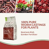 Vista 2 de Worm Bliss (1 cuarto de galón) - Humus de lombriz orgánico para plantas y jardinería - Humus de lombriz certificado por OMRI para plantas