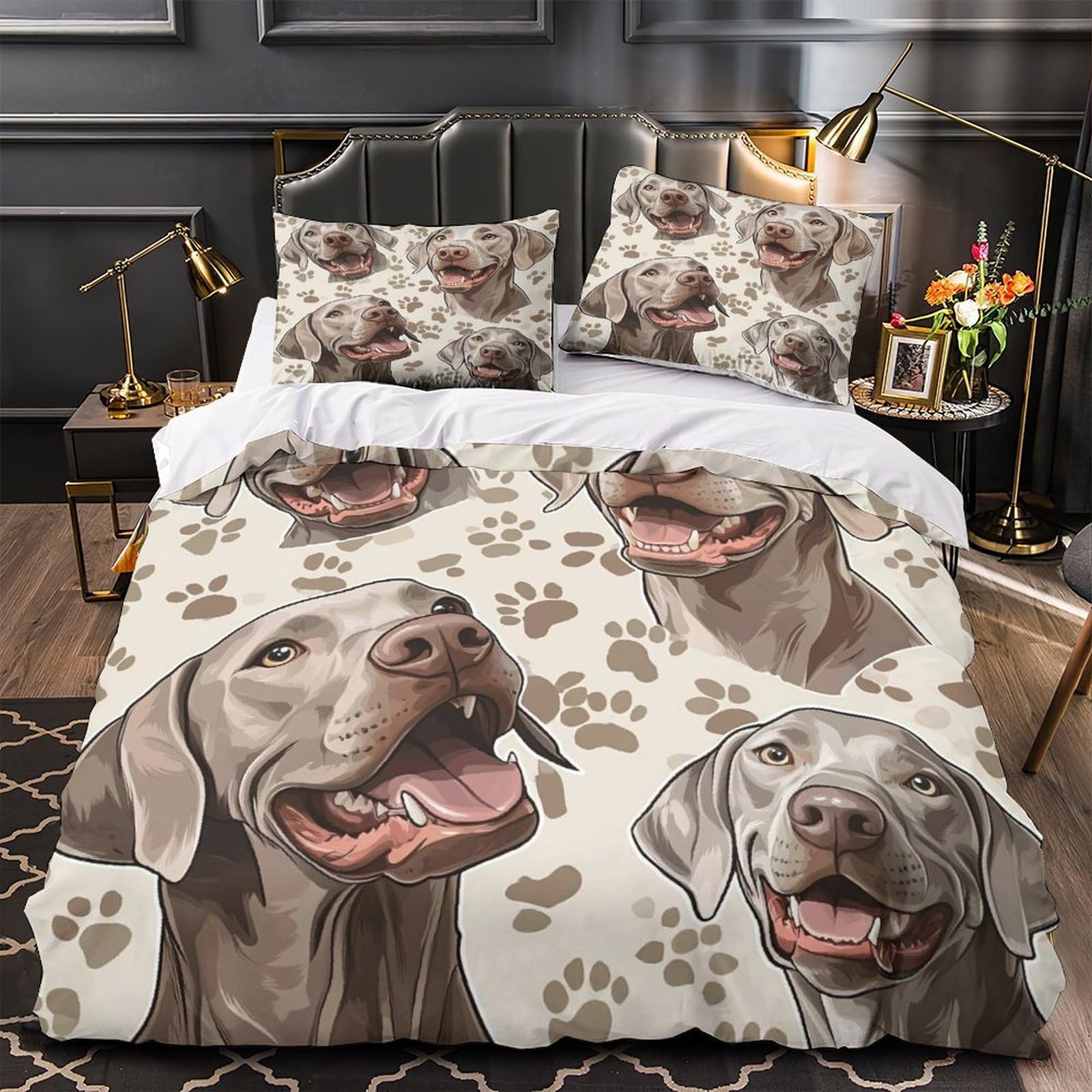 Parure de Lit Microfibre Hypoallergique Effet 3D Confortable