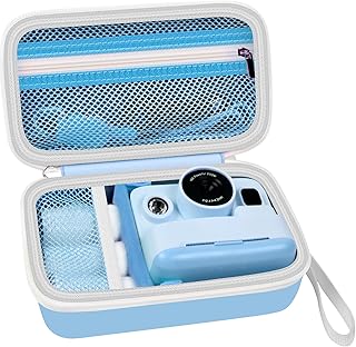 Grapsa Case Compatible with DYLANTO for Anchioo for ESOXOFFORE for YTETCN for WEEFUN for GKTZ for Amzelas Instant Print Camera, Kids Camera Storage Holder Organizer for Accessories (Box Only) - Blue