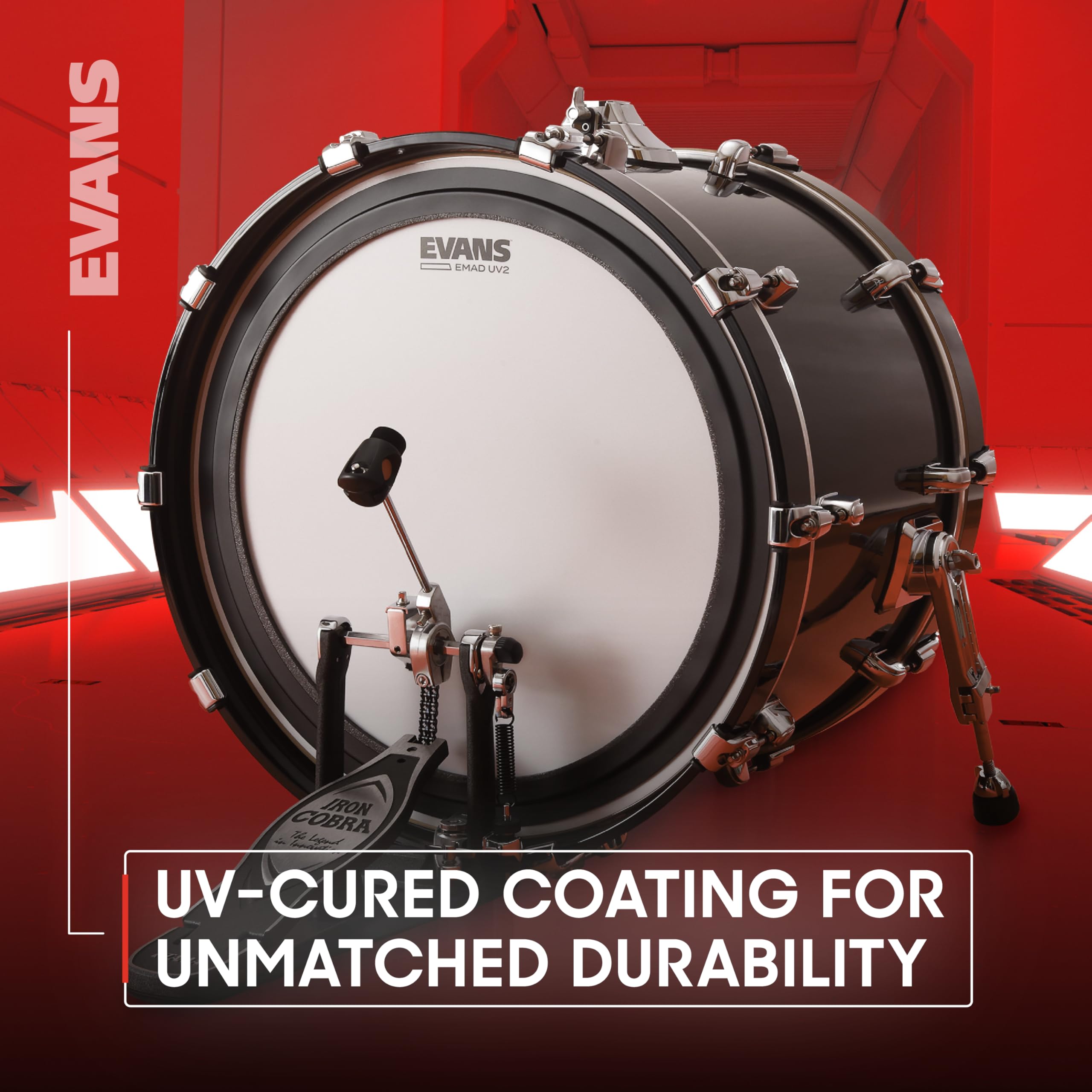 Evans UV Coated Peau Grosse Caisse BD26UV2 26 Pouces