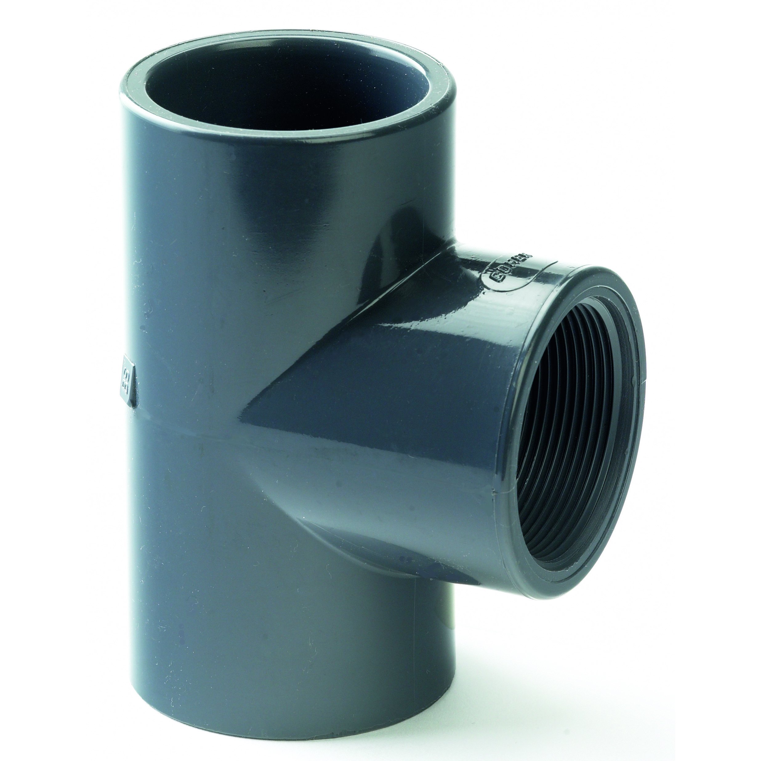 Waterline Products Pvc Equal Tee Plain/Threaded (Bsp) 32Mm X 1"