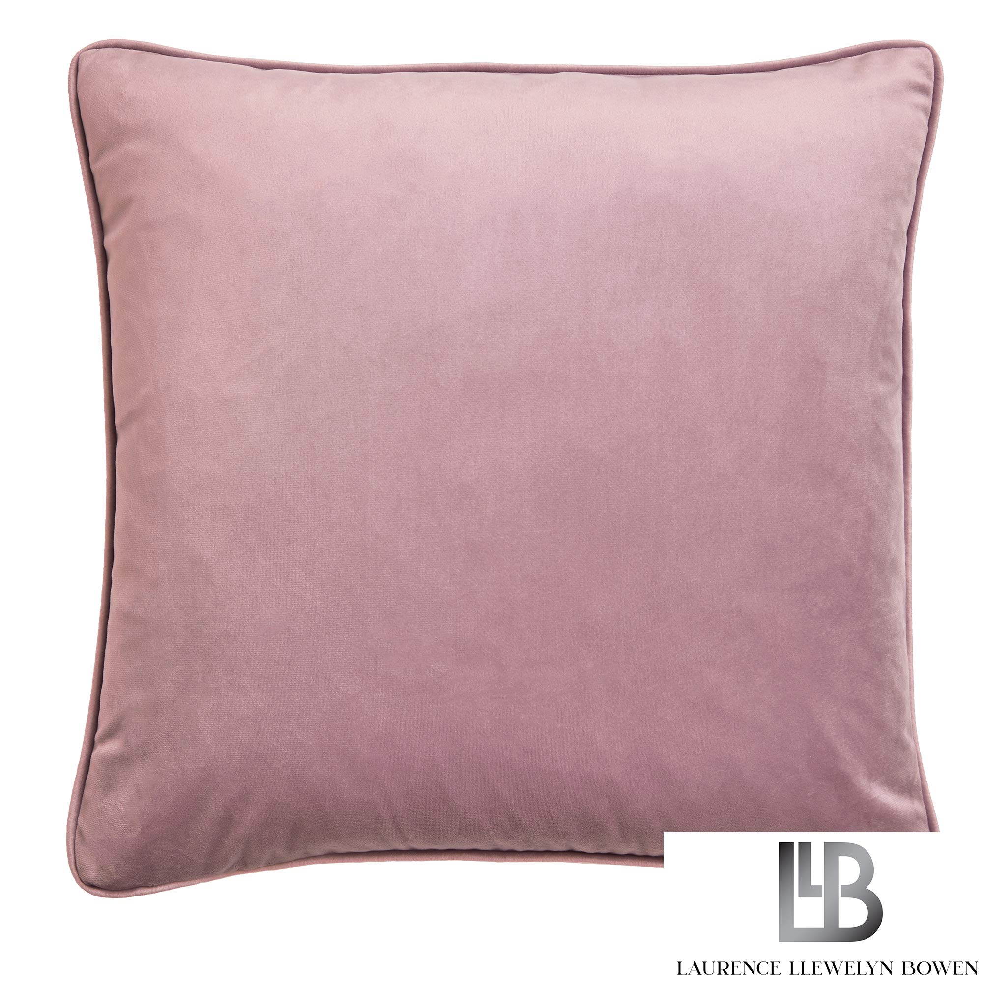 Laurence Llewelyn-Bowen Montrose-Velvet Cushion Cover, Blush, 43x43cm (17x17)