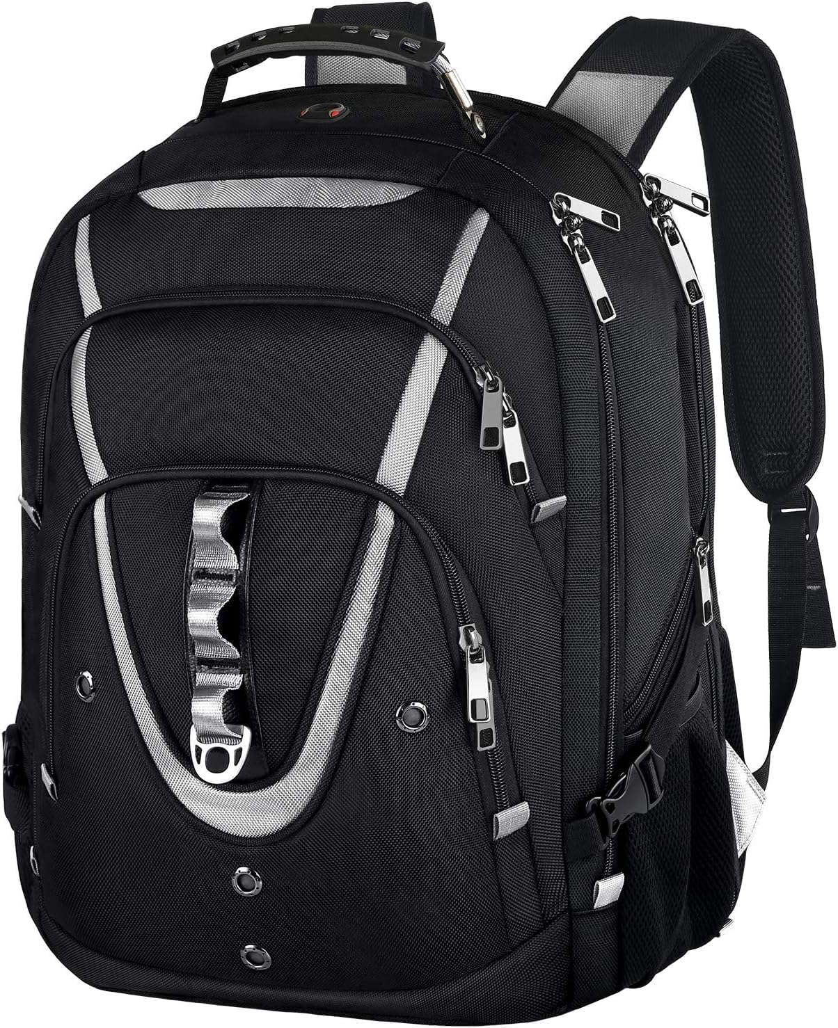 Mogplof 18.4 inch Travel Backpack Men Women, 55-60L Extra Large Laptop Backpack RFID Anti Theft TSA Friendly Flight Approved Backpacks, Water Resistant College School Heavy Duty, Purple