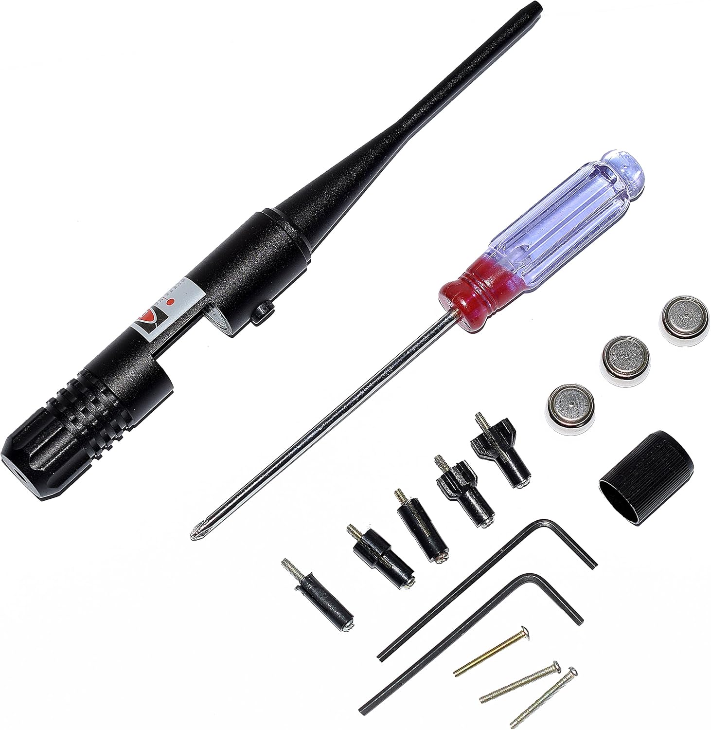 Feyachi BoreSighter Bore Sight kit for 0.22 to 0.50 Caliber Rifles Handgun Red Laser