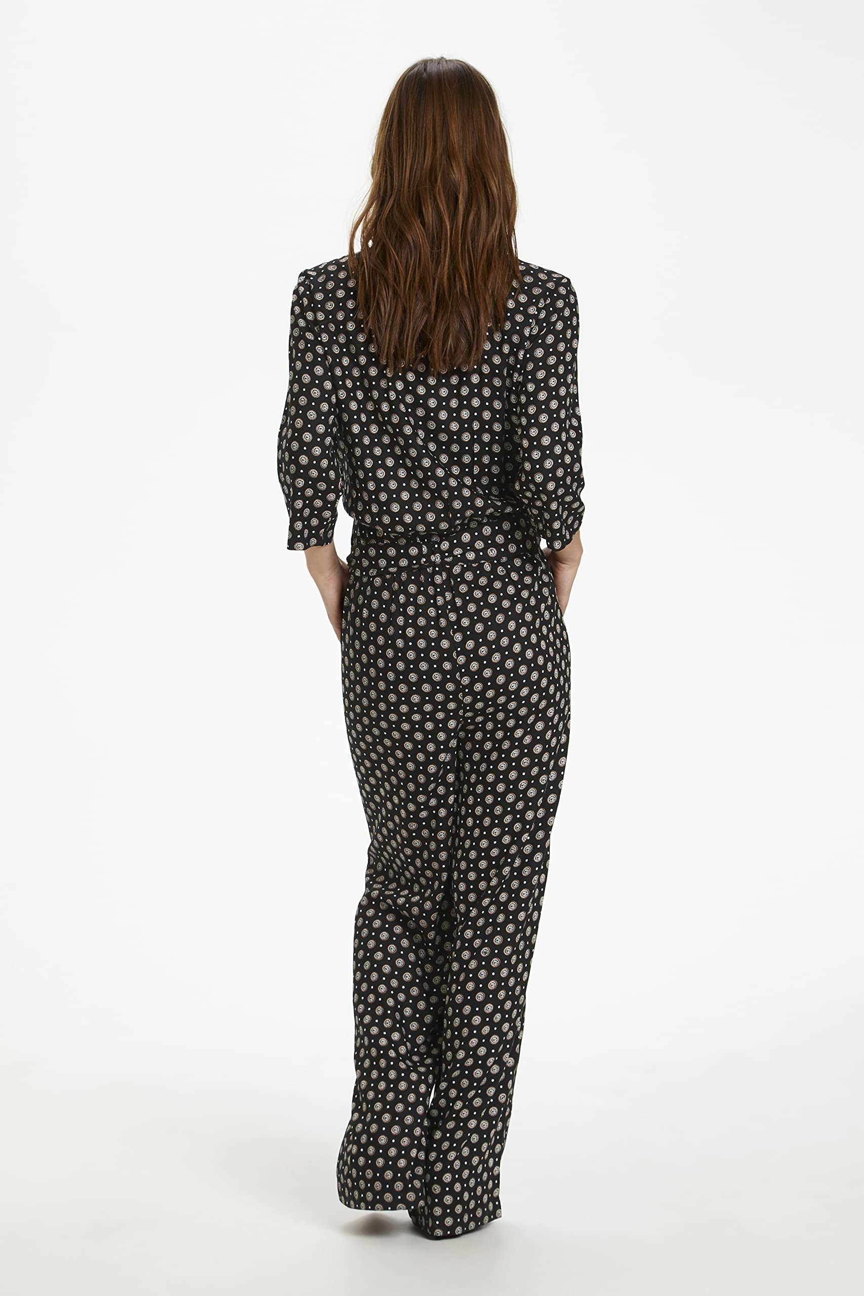 KAFFE Damen Overall KArutie Elastische Taille 3/4 Ärmel