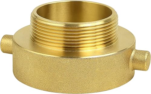 NOVINO Adaptador de manguera de hidrante de incendios de 2-12 pulgadas NSTNH hembra x 2 pulgadas NPT macho, adaptador de manguera de fuego de latĂłn NOVINO Adaptador de manguera de hidrante de incendios de 2-12 pulgadas NSTNH hembra x 2 pulgadas NPT macho, adaptador de manguera de fuego de latĂłn