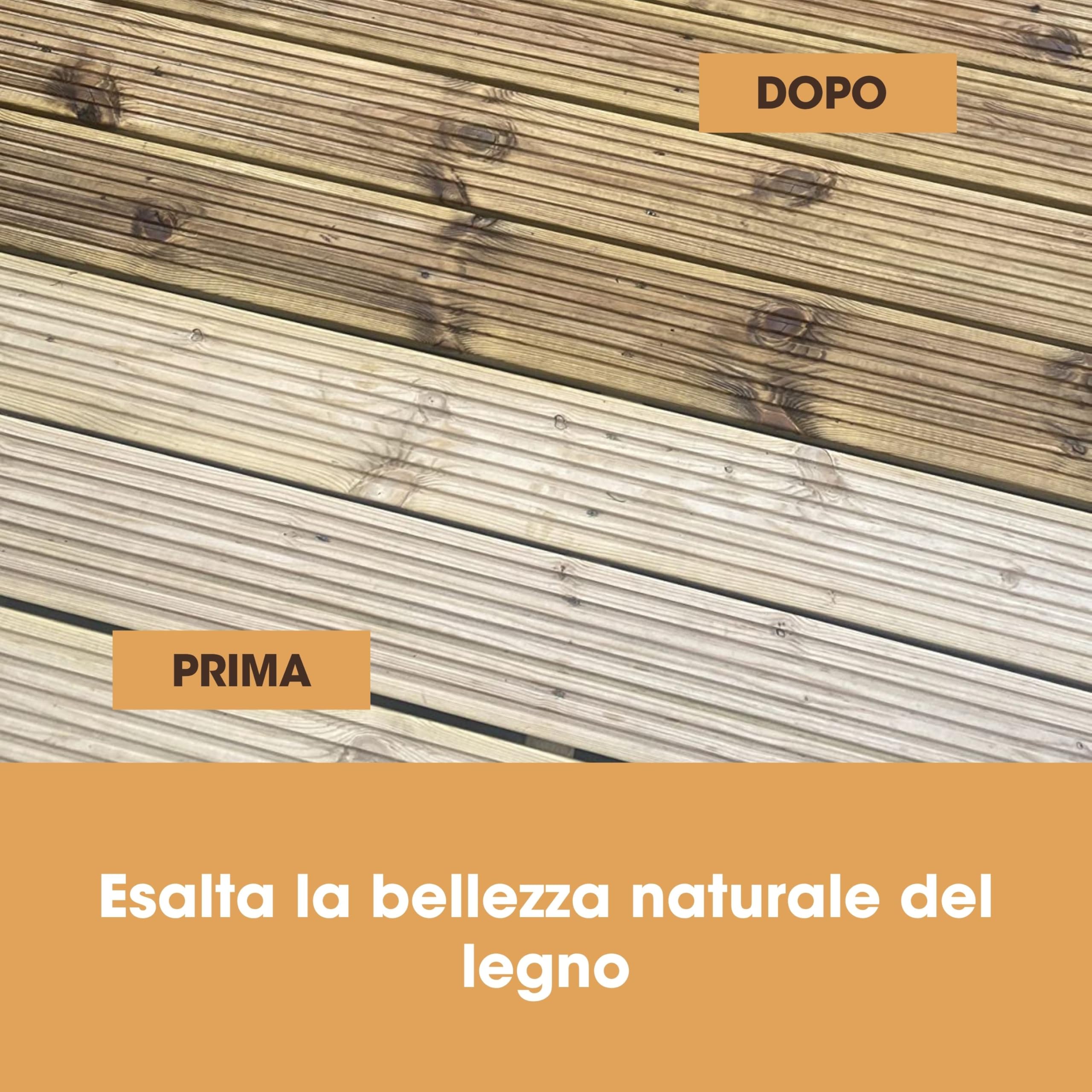 Furniture Clinic Olio per pavimenti esterni 5l - Migliora e nutre il legno - Trattamento di protezione trasparente per pavimenti in legno - Sigillante protettivo contro intemperie e raggi solari