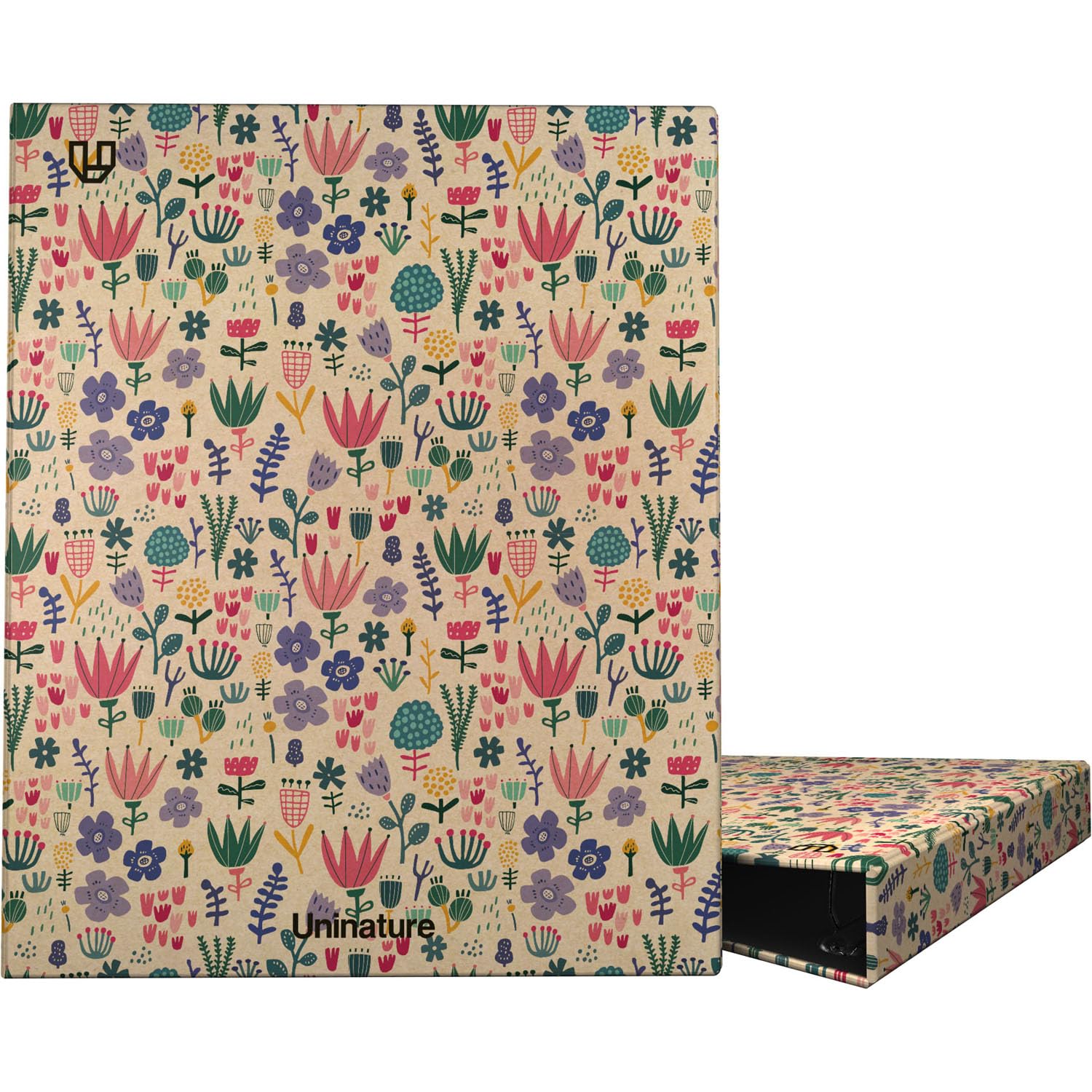 Classeur à Anneaux A4 Écologique Unipapel - 100% Recyclé, Design Uninature