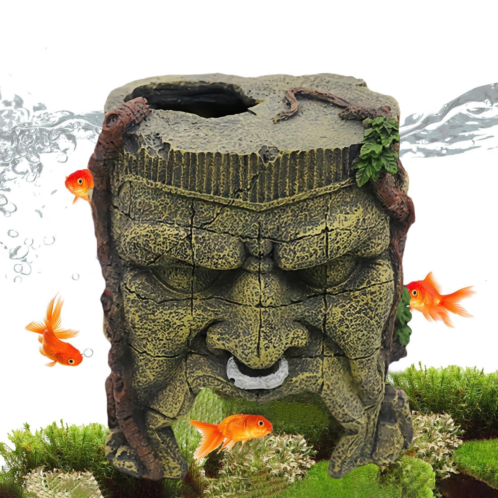 Décorations d'aquarium en résine pour étang et jardin