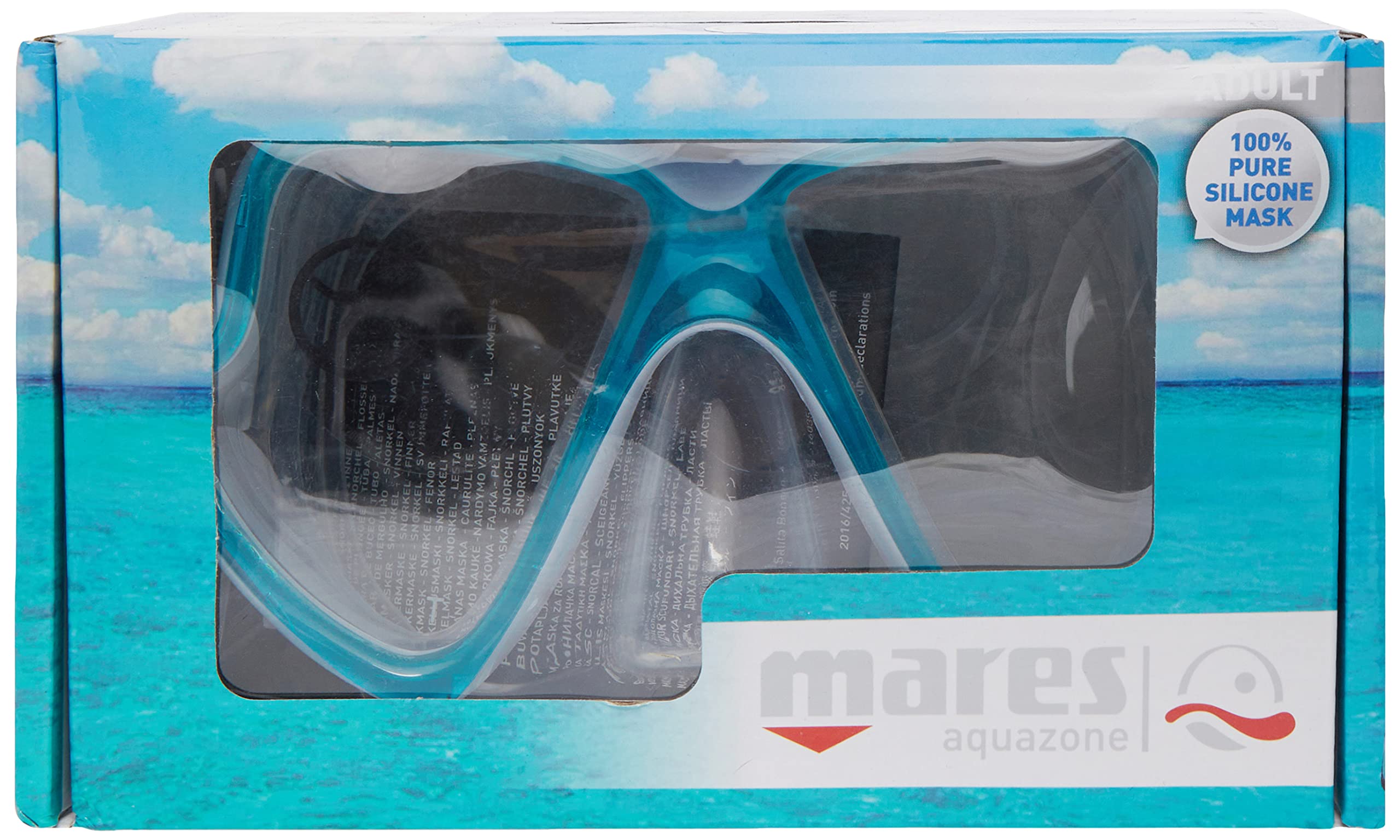 Masque De Plongée Mares Wahoo – Double Lentille Grand Angle, Confort Silicone Et Robustesse
