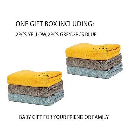 Miniatura 2 de Baby Bibs for Girls or Boys, Toddler Bibs for Feeding (2 blue grey yellow) 2 Azul Gris Amarillo,Azul amarillo gris,Rosa Púrpura Amarillo,2 Rosa