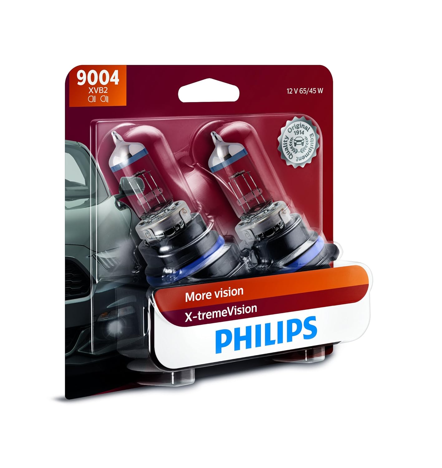 Philips Automotive Lighting 9004 XtremeVision Upgrade Headlight Bulb