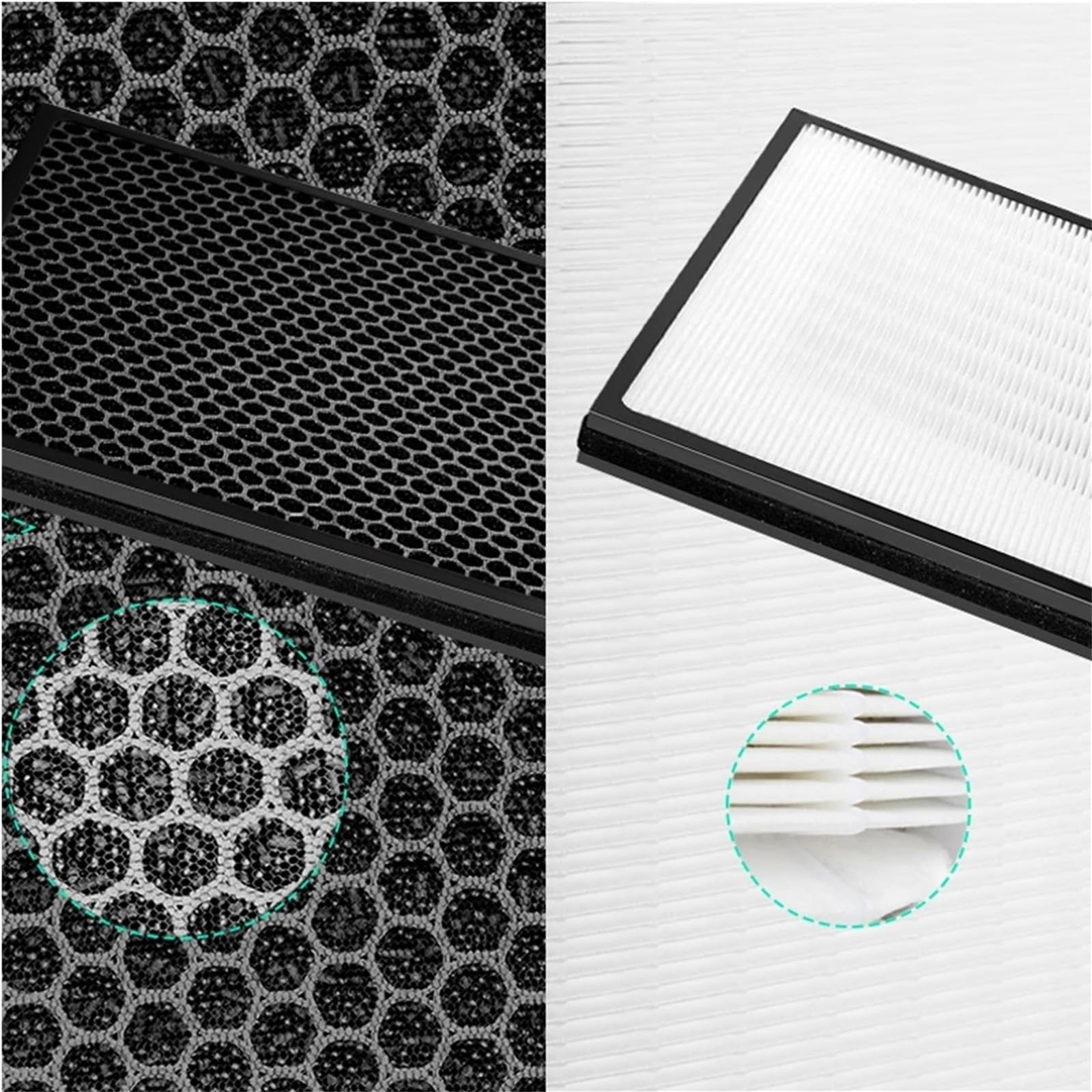Filtr Nawilżający Hepa Carbon, Compatible With Sharp, Do Oczyszczacza Powietrza KC-D40E-W KC-D40E KC-E50 KC-D50 KC-F50 FZ-D40HFE FZ-D50HFE FZ-A60MFE(1 SET and Humidifer)