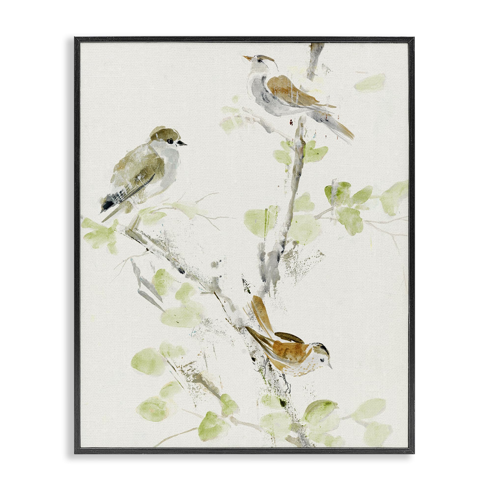 Stupell Industries 'Delicate Feathers Abstraction', Framed Giclee Art, Black, 11 x 14 Inches, Easy to Hang and Sturdy, Made in USA, by Lorenzo Collective