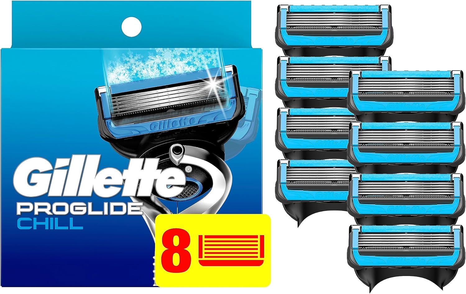Gillette ProGlide Chill Replacement Razor Blades for Men