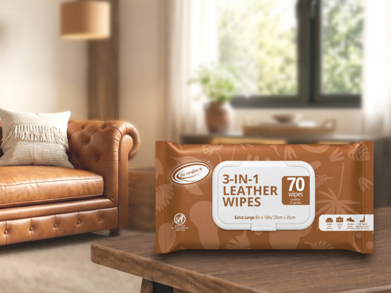 Amazon.com: Air Jungles 3in1 Leather Cleaner Wipes 70 Count, Extra