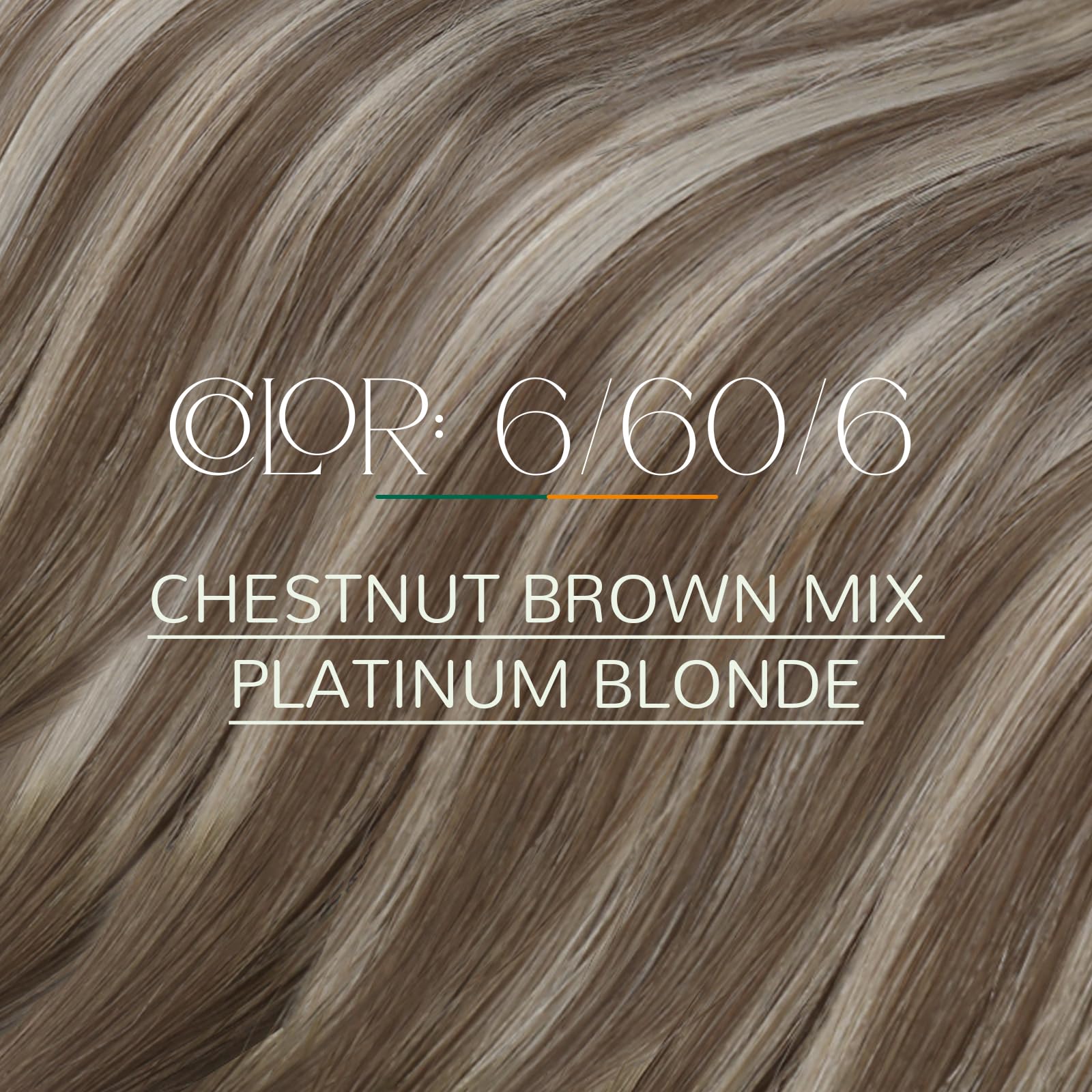 Easyouth U Tip Hair Extensions Human Hair Brown Balayage 16Inch Utip Hair Extension Chestnut Brown Ombre Platinum Blonde Keratin Tip Hair Extension K Tips Extension Heat-Styling Capability 1G/S 50G - Image 2