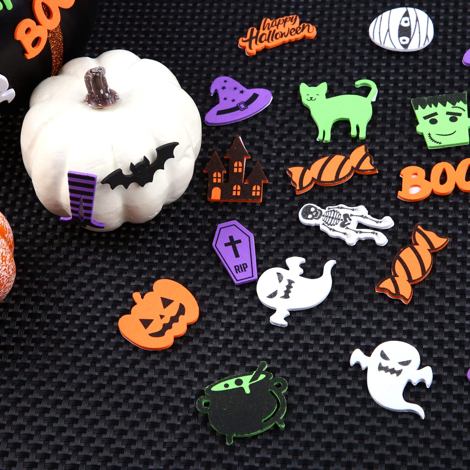 Amazon.co.jp: Motarto 500枚入り ハロウィン フォーム クラフト 