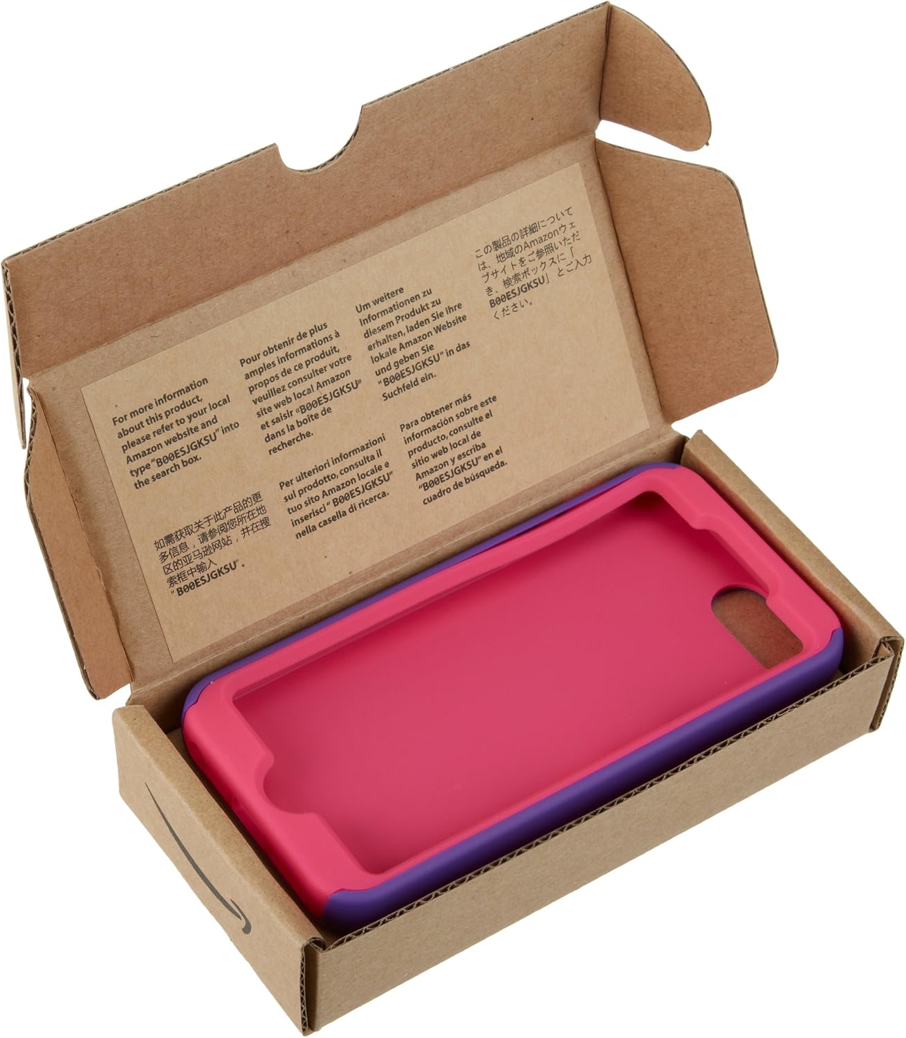 Amazon Basics PC/Silicon Case for iPhone 5S & iPhone 5 - Purple / Pink