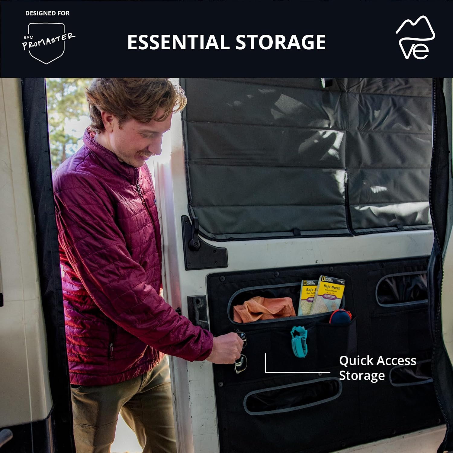 VanEssential Ram Promaster Sliding Door Lower Storage Panel