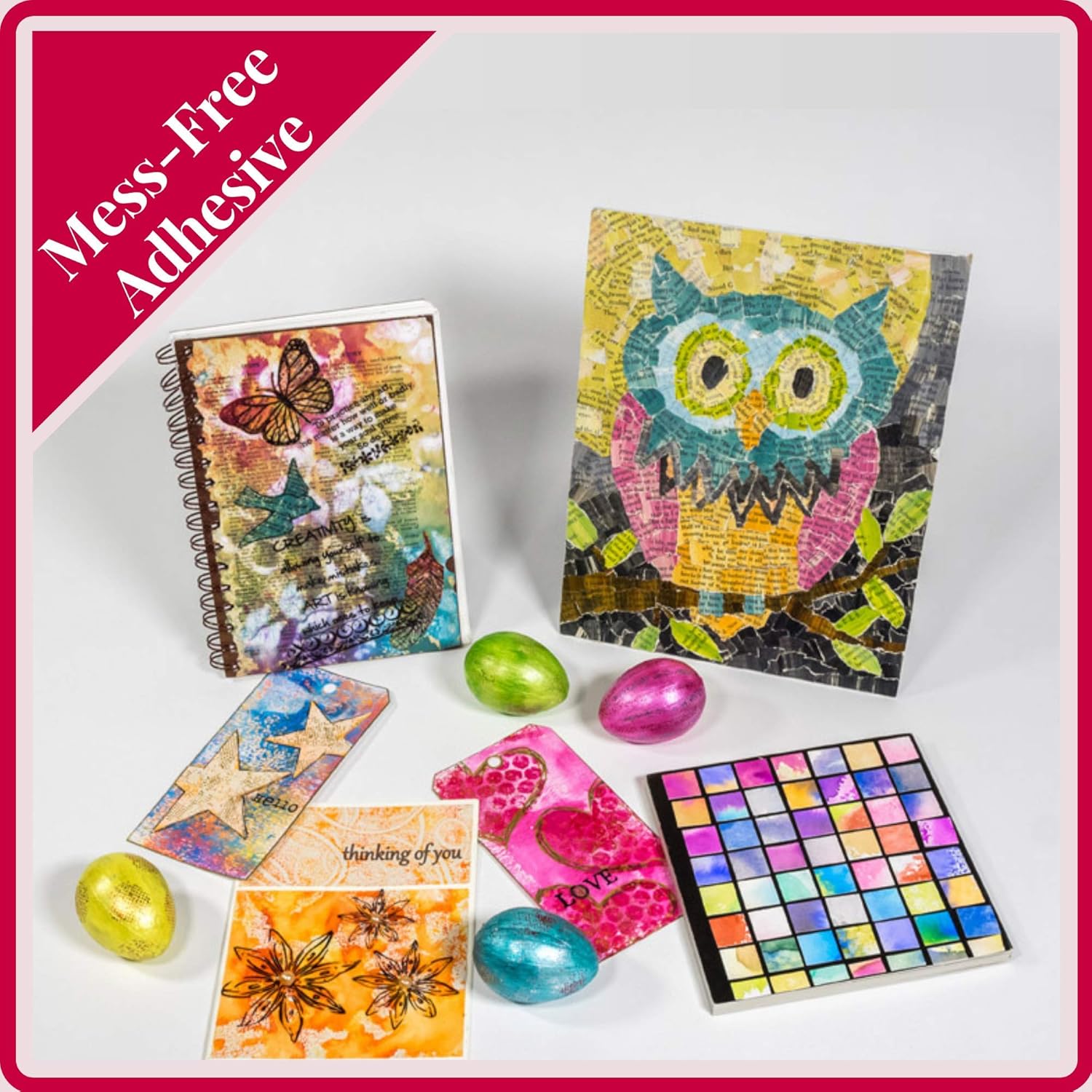 Grafix Artist-Tac Dry Transfer Adhesive Dots - 11"x17" Sheet of Permanent Micro Adhesive Dots are A Quick, Mess-Free Mounting Option for Arts,Papercrafts,School Projects,Stationary,Pack of 25 Sheets