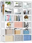 Mavivegue Bibliothèque,Cube Organisateur de rangement,Réservateur de plateau de bibliothèque,Table de bibliothèque de tous, étagère Cube, Cubies Étagères de rangement de placard pour chambre,Salle de vie,Maison,Bureau (12 Cube, noir)