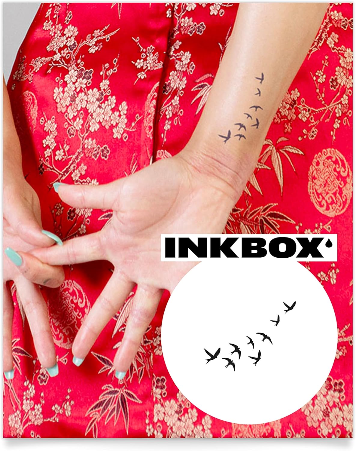 Inkbox Temporary Tattoos, SemiPermanent Tattoo, One Premium Easy Long