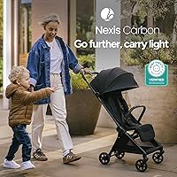 Vista 2 de Cochecito de Viaje Mompush Nexis Carbon, Ultraligero 11.5 libras, Compacto y Aprobado para Equipaje de Mano, Plegado Automático en Un Segundo