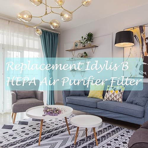 Miniatura 3 de Paquete de 2 filtros compatibles con filtros Idylis AC-2125, AC-2126, IAP-10-125, IAP-10-150, IAP-10-050, IAC-40-140 True Hepa Filters