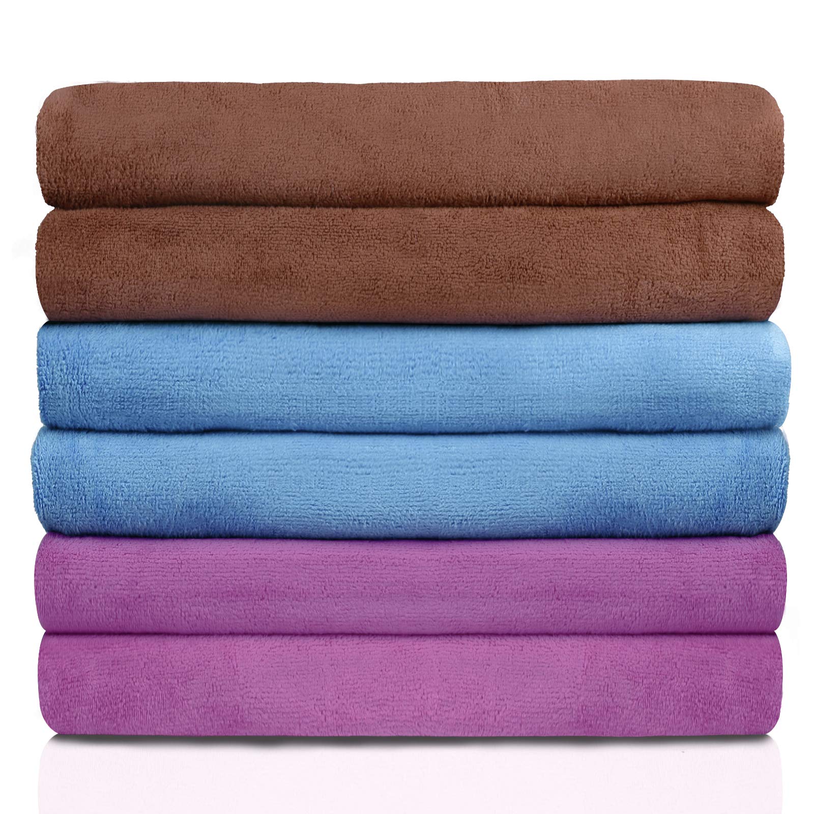Toalla de baño de microfibra de 68,5 x 139,7 cm súper absorbente para ducha