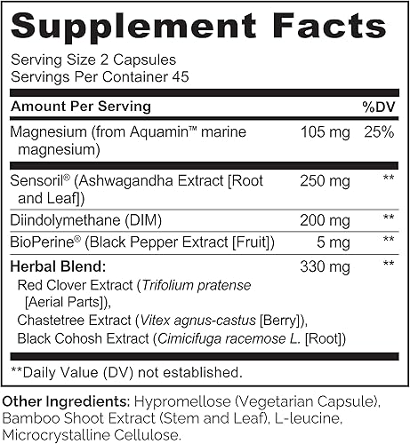 Vista 11 de NATURELO Suplementos de menopausia para mujeres, mezcla de hierbas con cohosh negro para menopausia, sofocos y sofocos, fórmula avanzada
