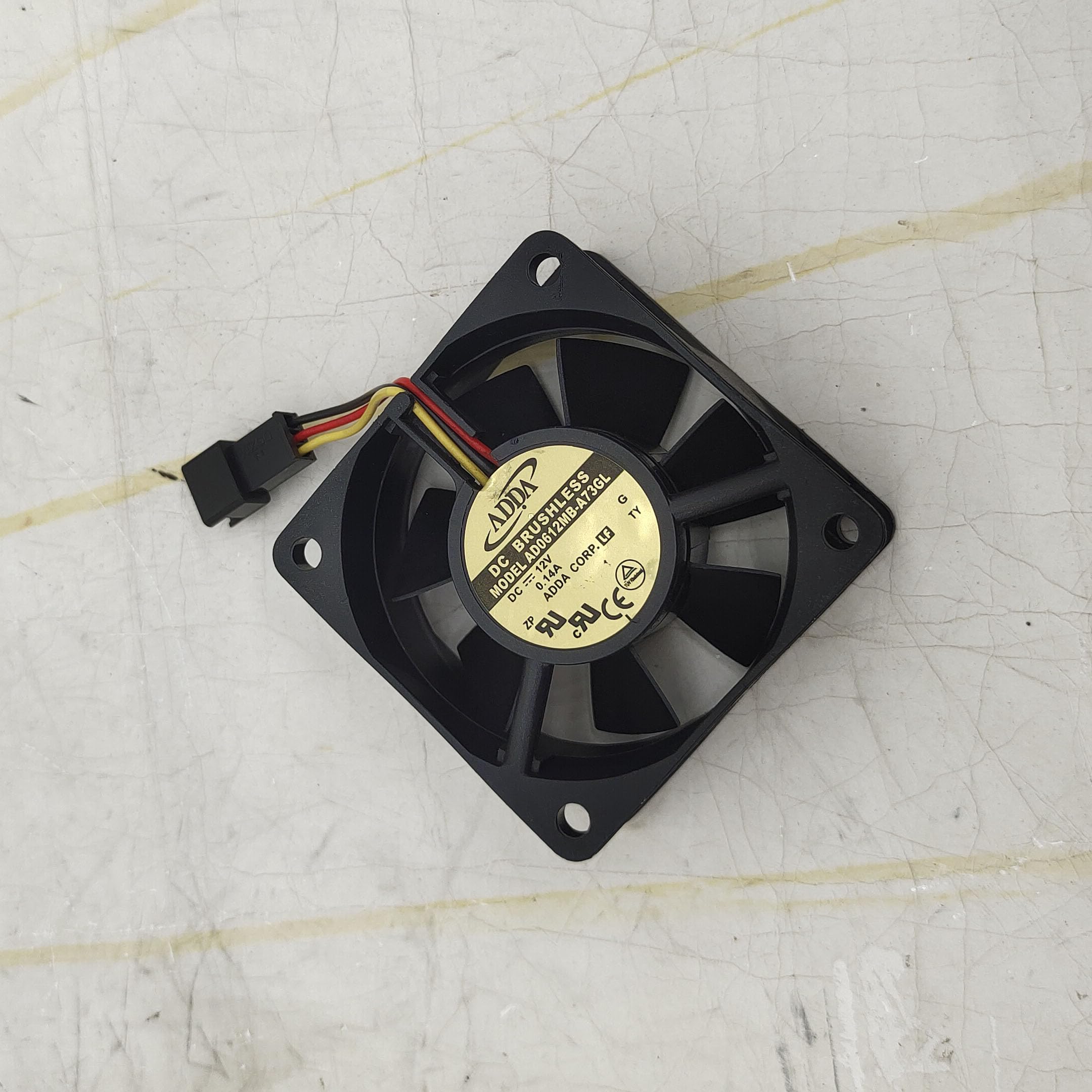 ADDA AD0612MB-A73GL 6025 12V 0.14A 3-wire Detection Fan