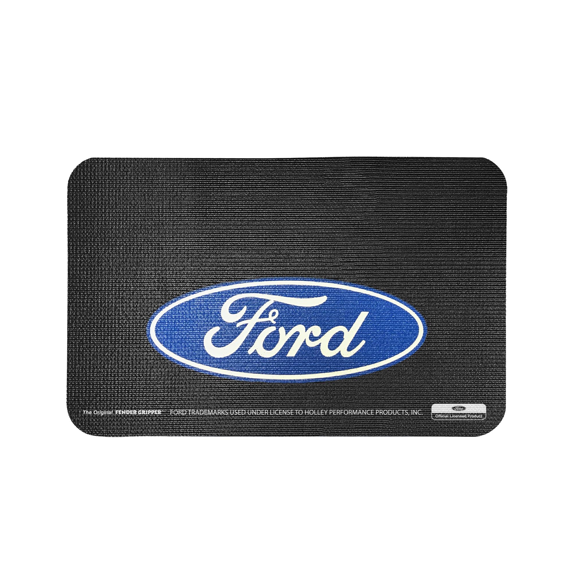 Fender Gripper FG2101 Mat (Ford Blue Oval), 1 Pack, Black, 22"x34"