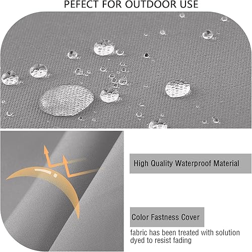 Miniatura 5 de idee-home Cojines de exterior para muebles de patio, cojines de asiento para exteriores de 24 x 24 pulgadas con funda extraíble impermeable