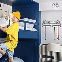 Vista 2 de ROCC RUSTED ORANGE CRAFTWORKS CO. Soporte para medallas (soporte de cinta con temática deportiva) Percha de premio para carreras deportivas