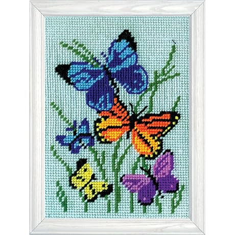 Design Works Crafts Butterflies Galore Needlepoint Kit