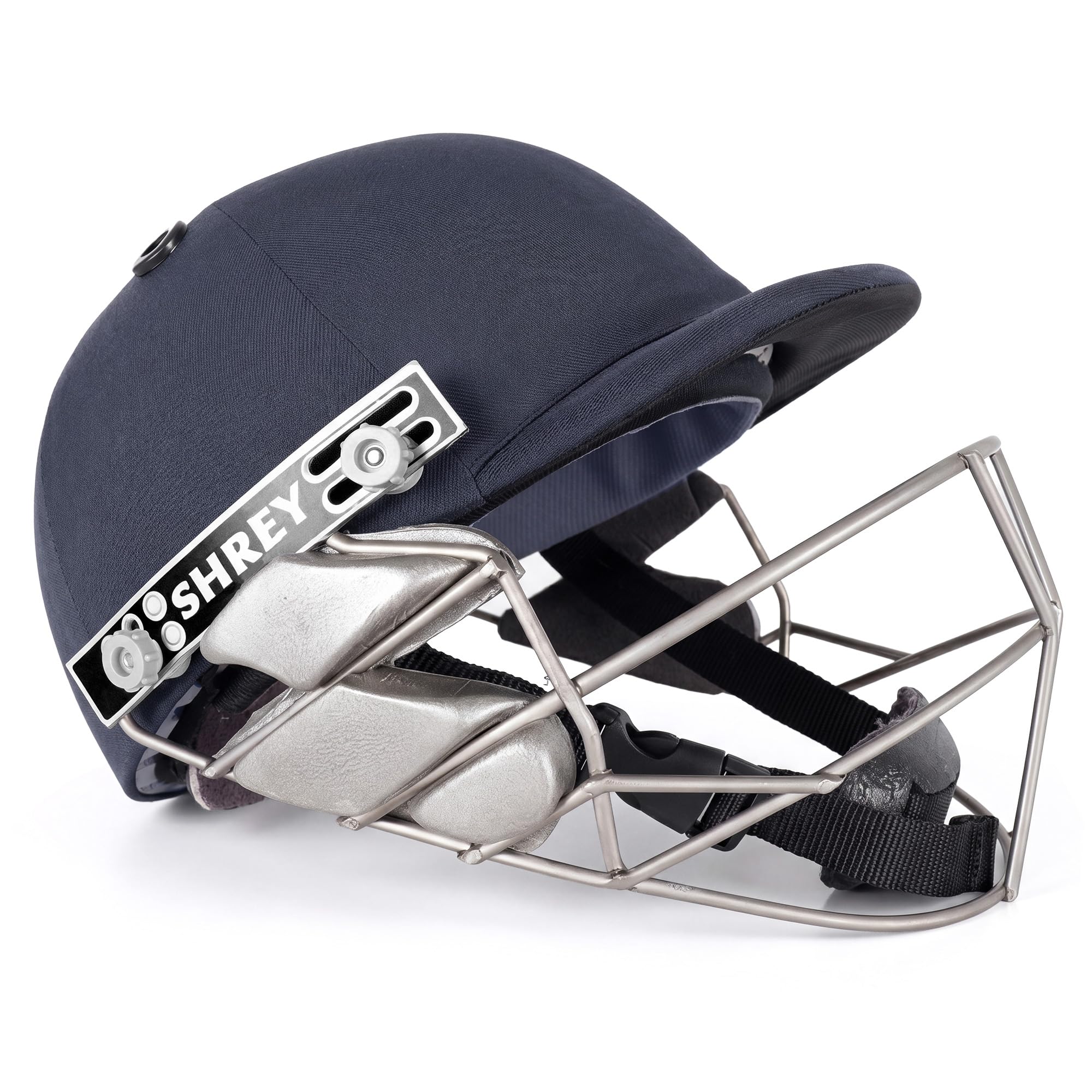 SHREY Pro Guard Stainless Steel 2.0 Cricket Helmet (Navy, L)-image-16