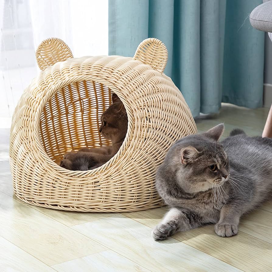 定番人気2023 室内用キャットハウス 猫 犬 うさぎ ナチュラル素材
