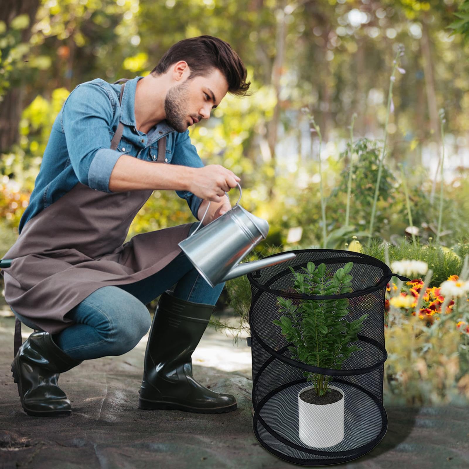 Protège-pour Jardin Pliable Respirant Anti-Animaux 50 x 33 cm