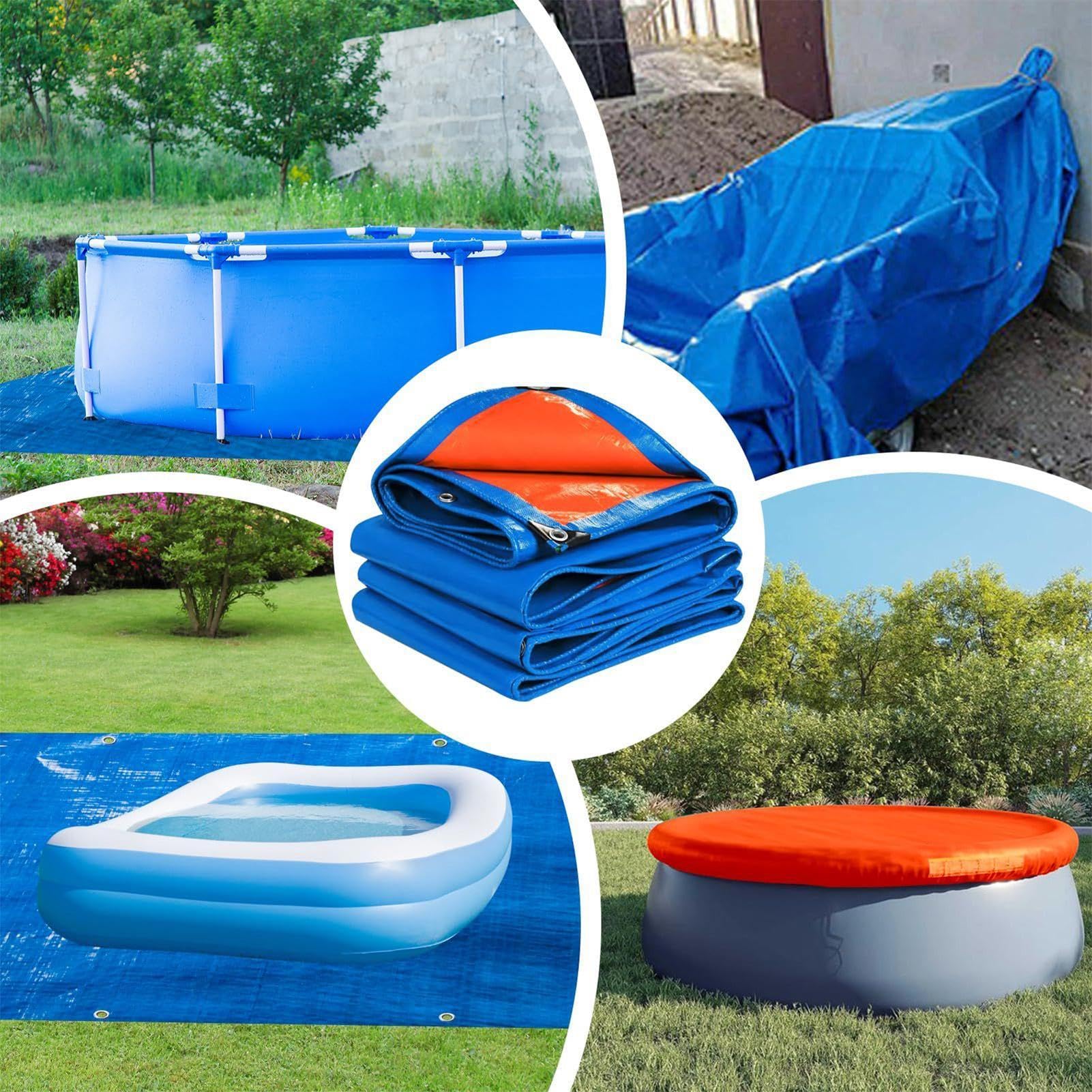 Podkładka Pod Basen Wodoodporna Mata Dwustronna | Podkład Ochronny Pod Basen Do Ogrodu, Dziedzińca, Willi, Ośrodka Wypoczynkowego, Dla Właścicieli I Entuzjastów