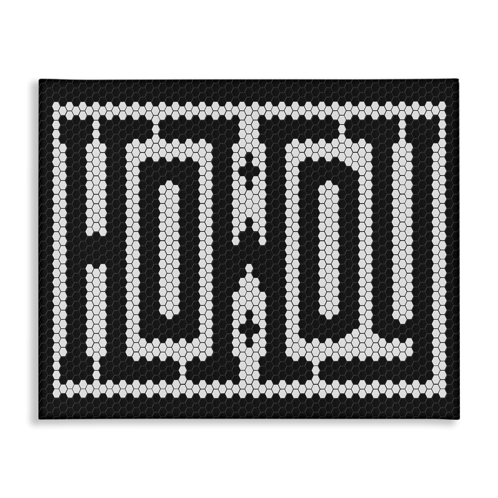 Photo 1 of Stupell Industries Mosaic Style Howdy Western, 36 x 48 Inch Canvas Wall Art