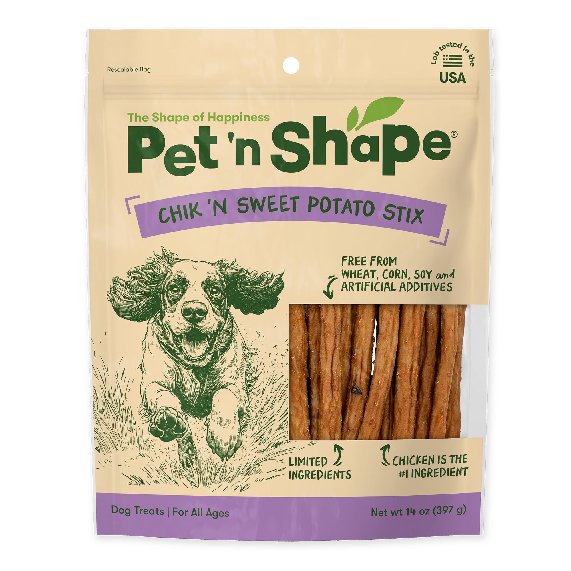 - Chik 'n Sweet Potato Stix Dog Treats – Made and Sourced in the USA - 14 Ounce