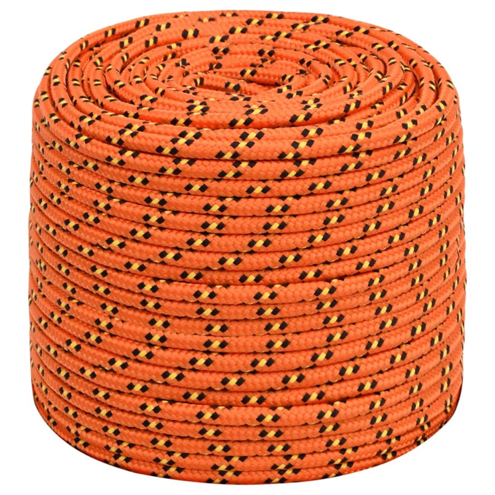 Tidyard Marine Boat Rope Polypropylene Durable Practical Weather Proof for Sailing Boating Orange 6 mm 50 m Polypropylene