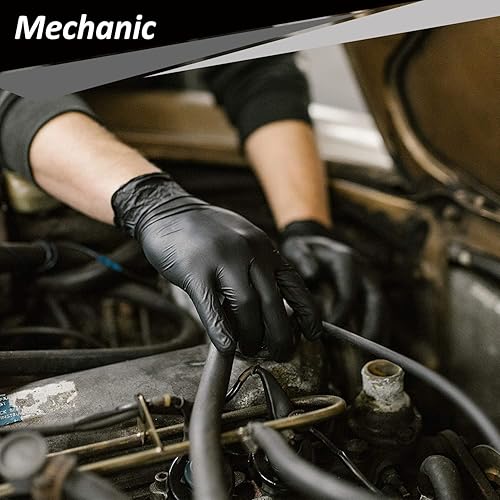 Miniatura 3 de PROMEDIX P Guantes desechables de nitrilo, 4 mil-100 unidades, guantes desechables sin látex, sin polvo para cocinar, hogar, seguros para alimentos