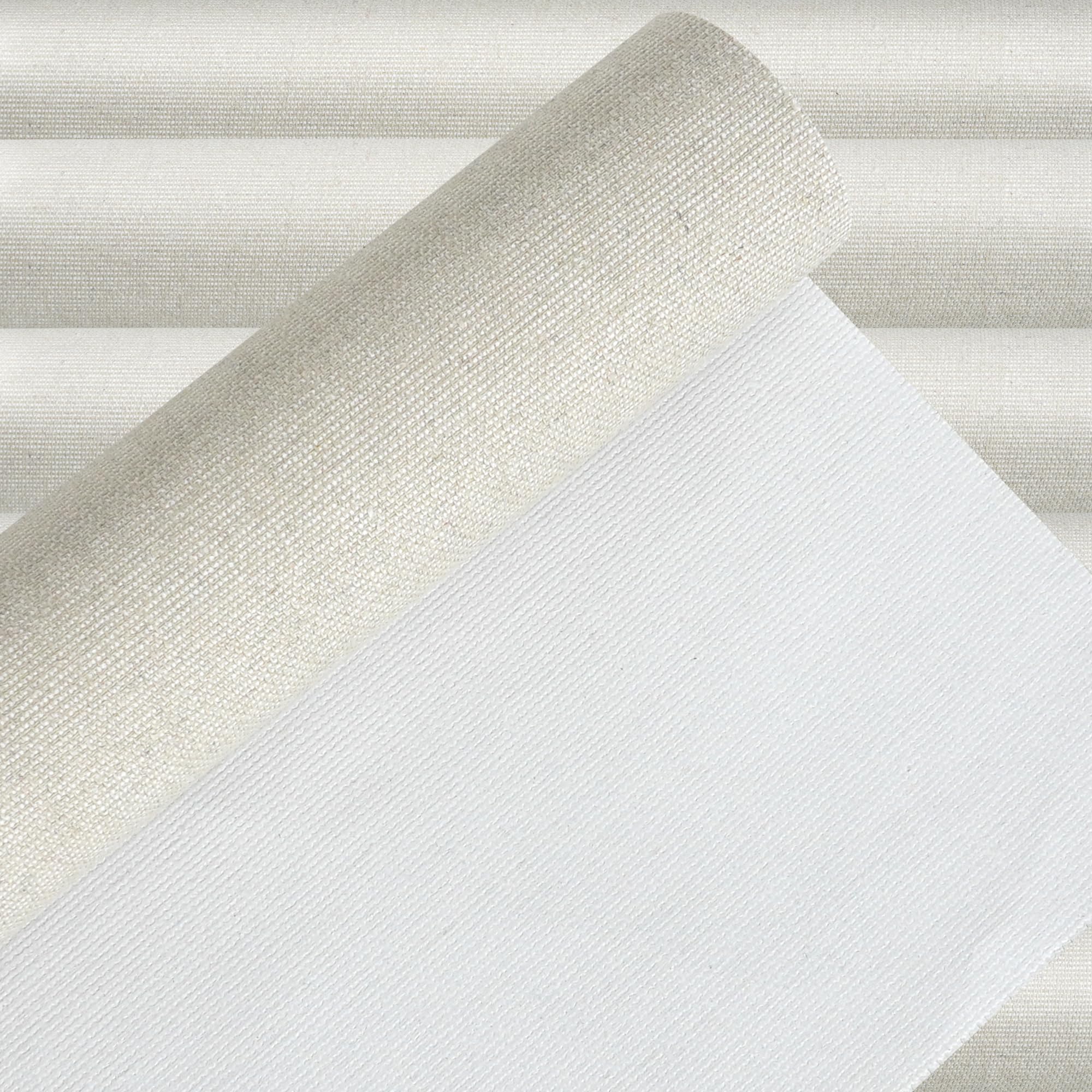 ESENG Leinwand aus Leinen-Baumwoll-Gemisch – 380 g/m², zum Bespannen von Keilrahmen, Maltuch für Acryl- & Ölmalerei in Künstler- und Profiqualität (1.1x5m)