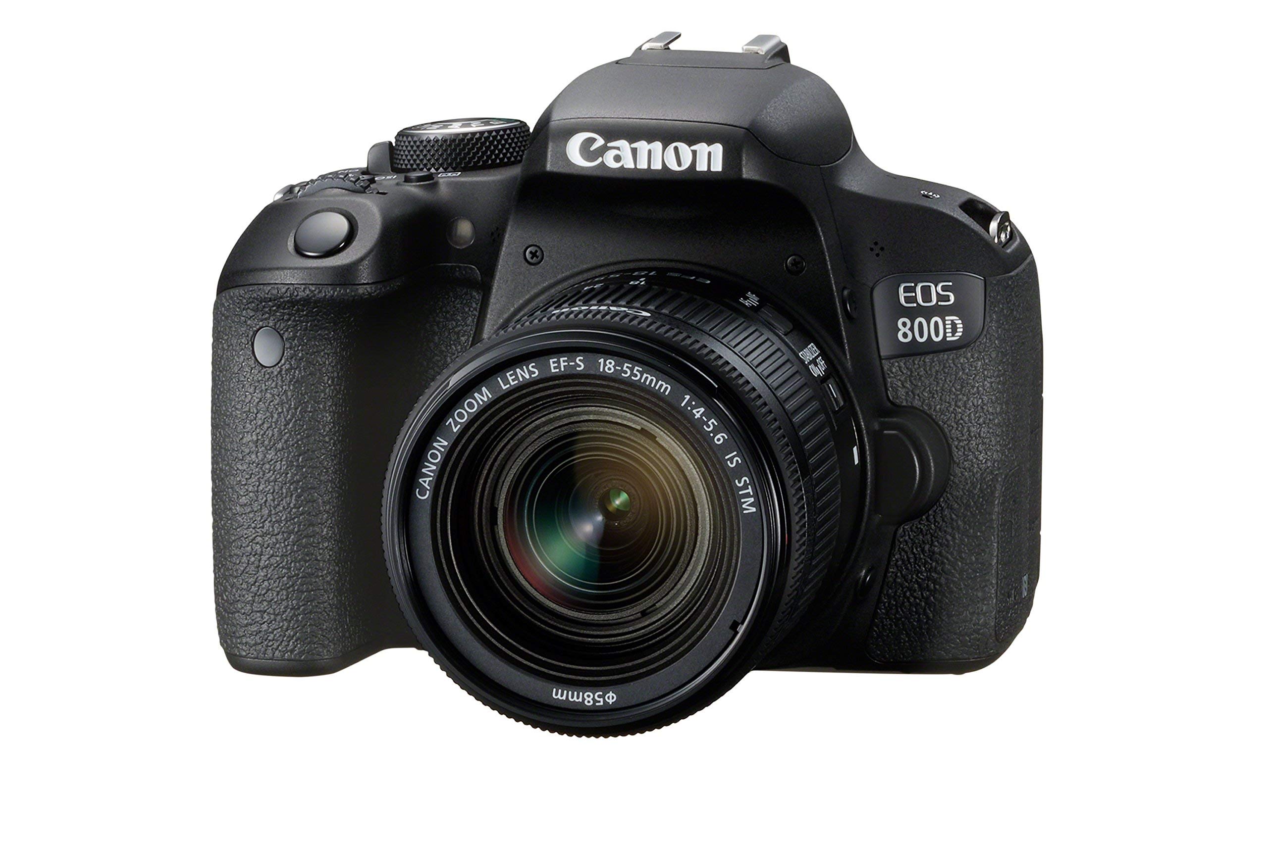 Canon EOS 800D DSLR with EF-S 18-55 mm f/4-5.6 IS STM - Black