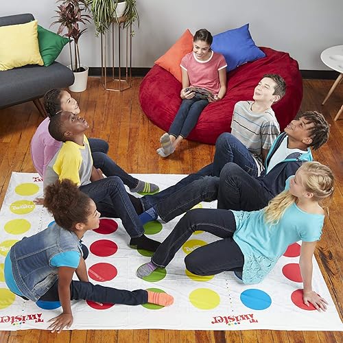 Miniatura 14 de Twister Ultimate Alfombrilla más grande, manchas más coloreadas, familia, juego de fiesta para niños mayores de 6 años compatible con Alexa