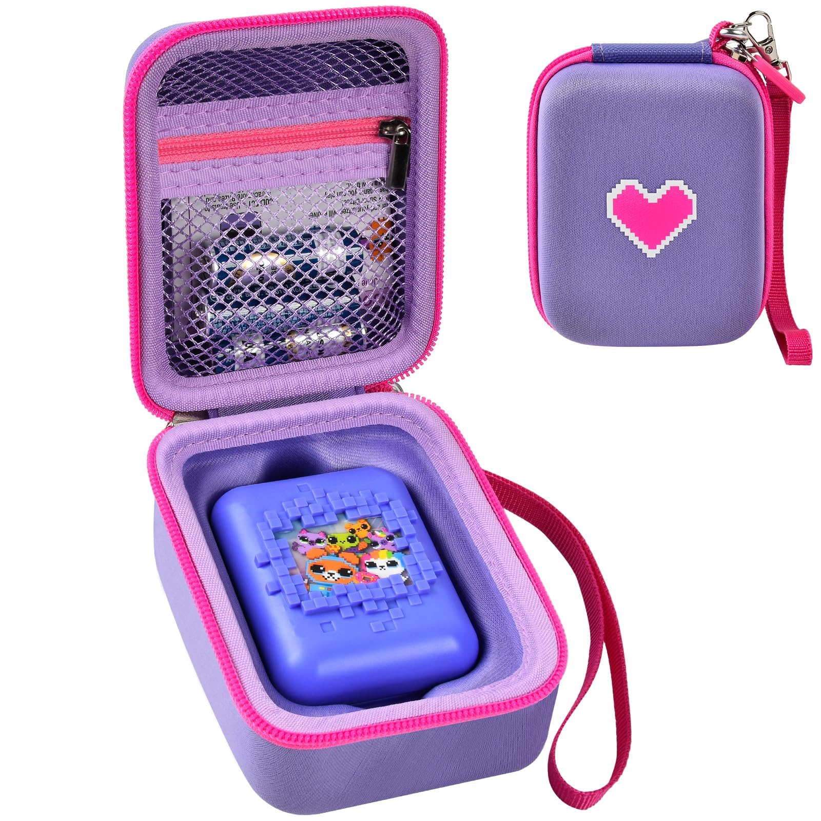 JCHPINE Coque de protection en silicone pour animal domestique Bitzee Interactive Toy Digital Pet - Housse de protection pour Bitzee Virtual Electronic Pets (étui uniquement), Violet, Moderne