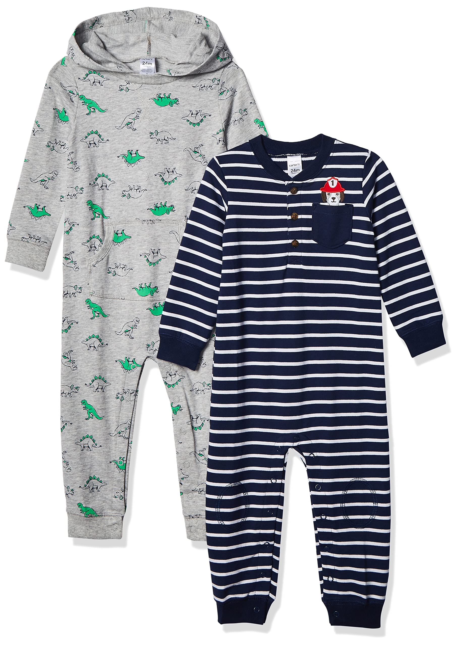 Carter's 2-pack One Piece Romper Mono largo Bebé-Niños